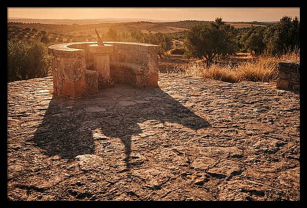 Sundial Shadow At Golden Hour
