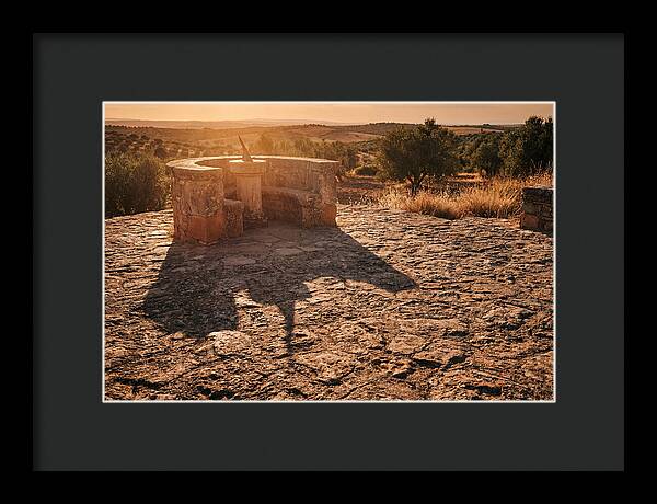 Sundial Shadow At Golden Hour