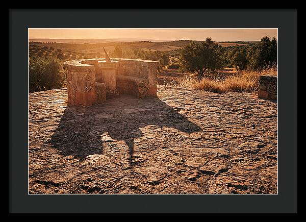 Sundial Shadow At Golden Hour