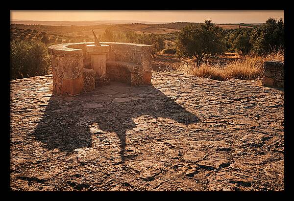 Sundial Shadow At Golden Hour