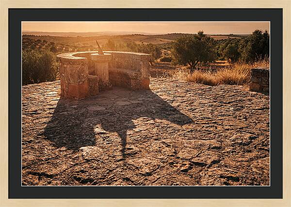 Sundial Shadow At Golden Hour