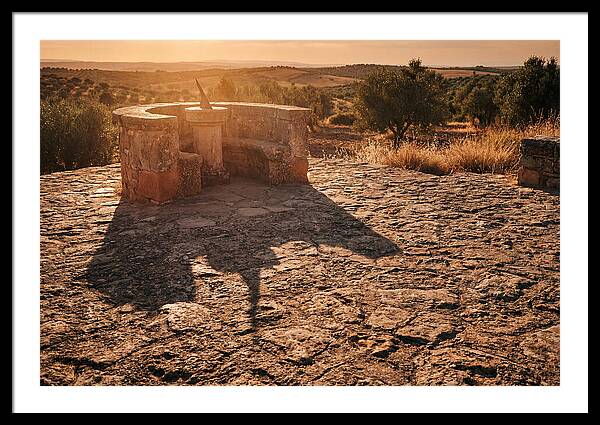 Sundial Shadow At Golden Hour