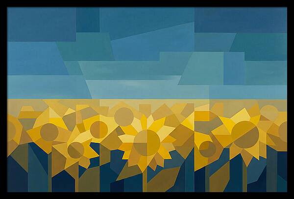 Sunflower Field In Brilliant Yellow