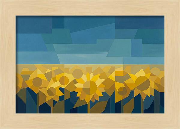 Sunflower Field In Brilliant Yellow