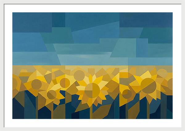 Sunflower Field In Brilliant Yellow