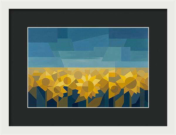 Sunflower Field In Brilliant Yellow