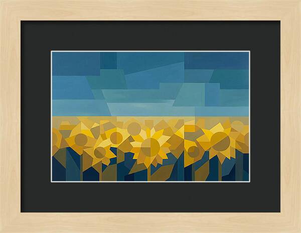 Sunflower Field In Brilliant Yellow