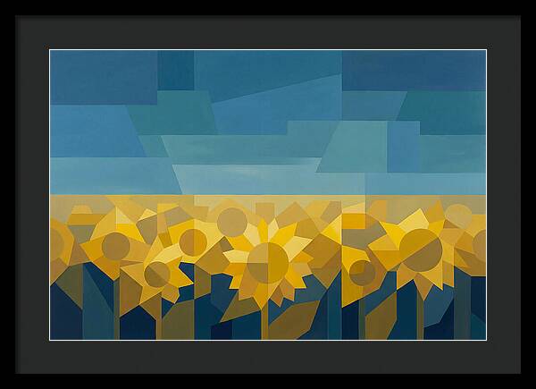 Sunflower Field In Brilliant Yellow