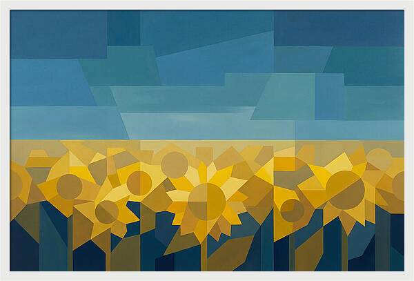 Sunflower Field In Brilliant Yellow