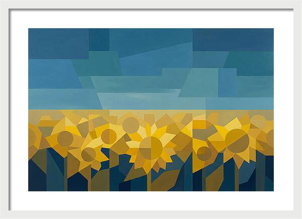 Sunflower Field In Brilliant Yellow