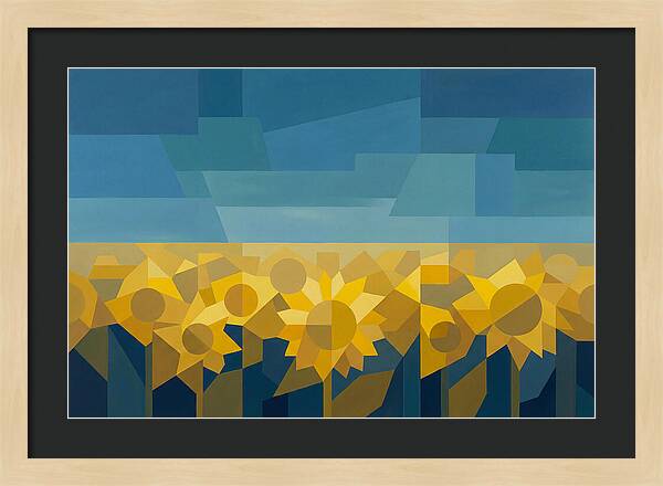 Sunflower Field In Brilliant Yellow