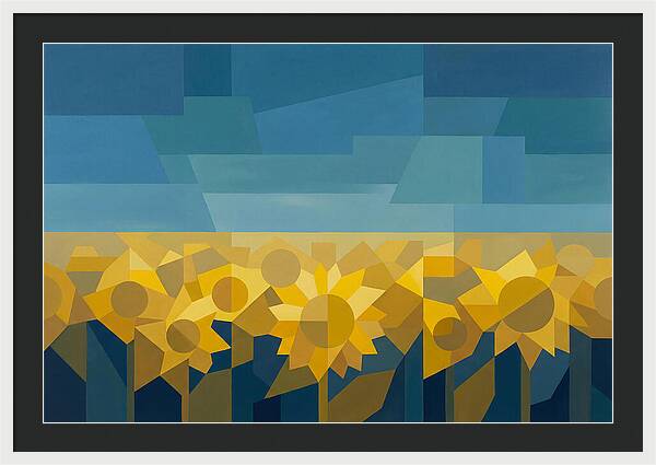 Sunflower Field In Brilliant Yellow