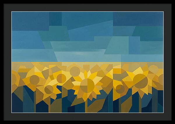 Sunflower Field In Brilliant Yellow