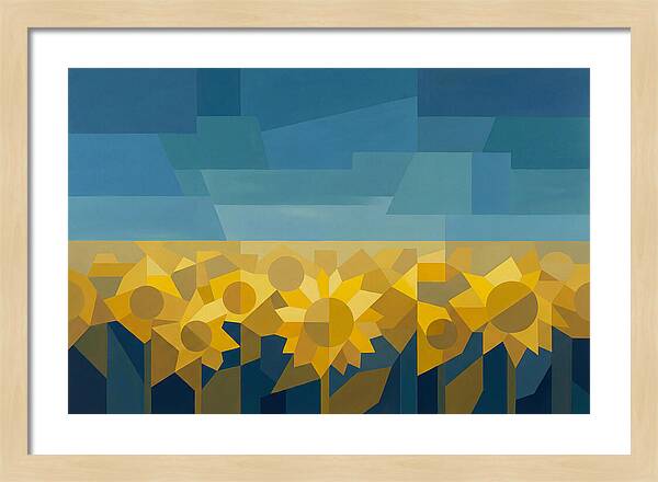 Sunflower Field In Brilliant Yellow