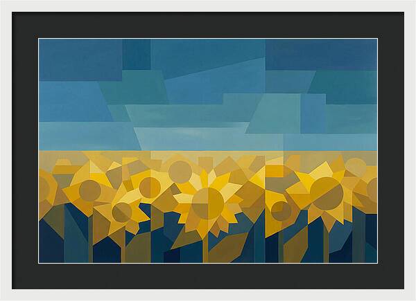 Sunflower Field In Brilliant Yellow