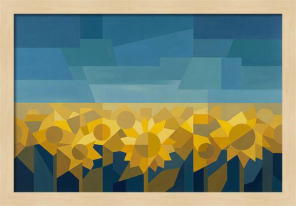 Sunflower Field In Brilliant Yellow