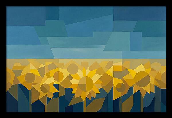 Sunflower Field In Brilliant Yellow