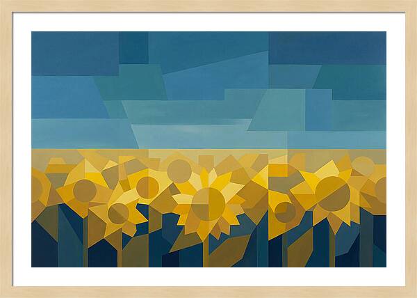 Sunflower Field In Brilliant Yellow