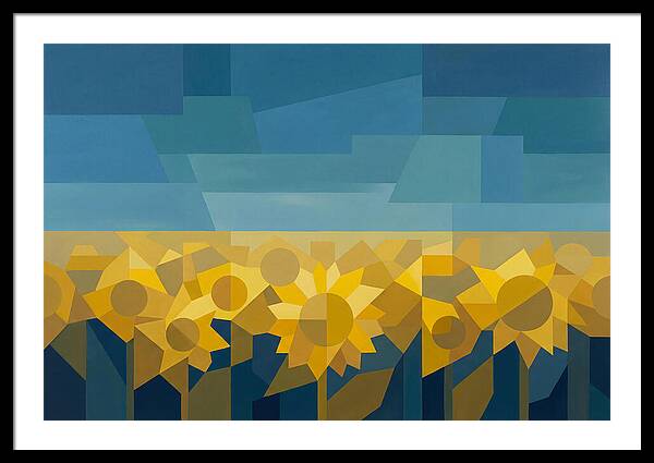 Sunflower Field In Brilliant Yellow