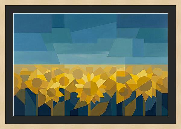 Sunflower Field In Brilliant Yellow