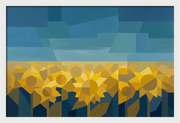 Sunflower Field In Brilliant Yellow