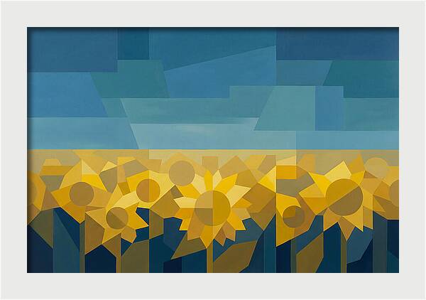 Sunflower Field In Brilliant Yellow