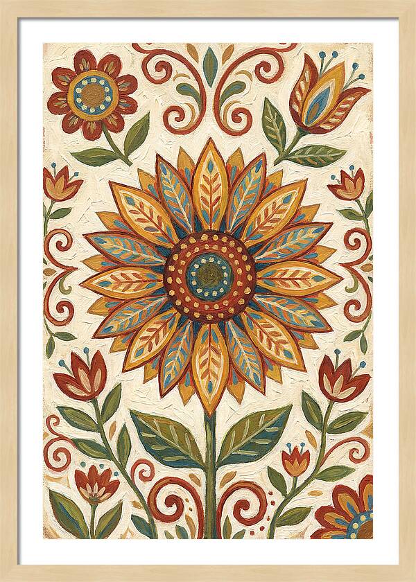 Sunflower Folk Art