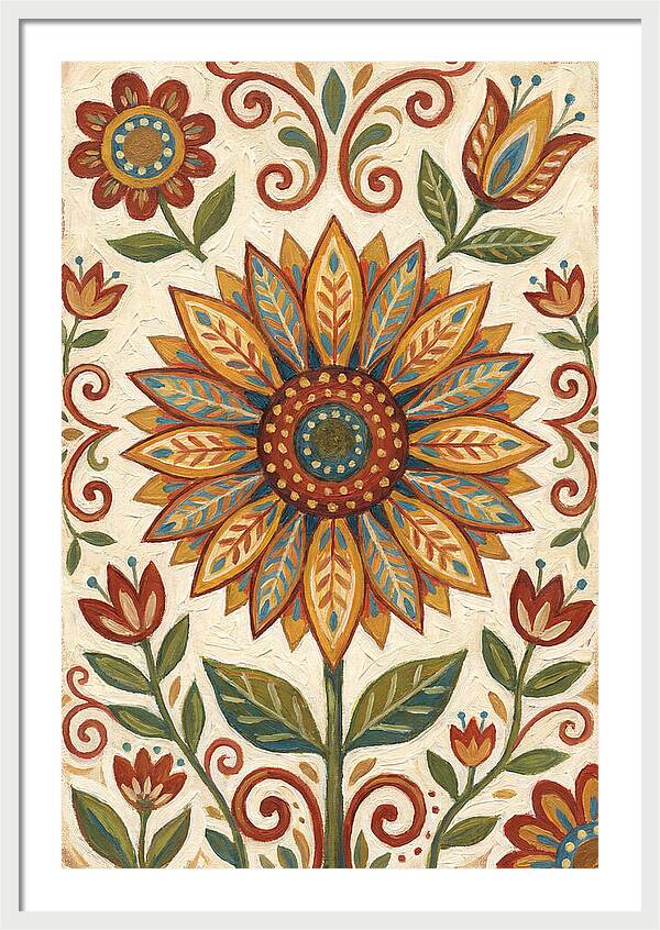 Sunflower Folk Art