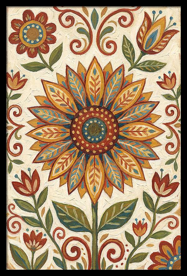Sunflower Folk Art