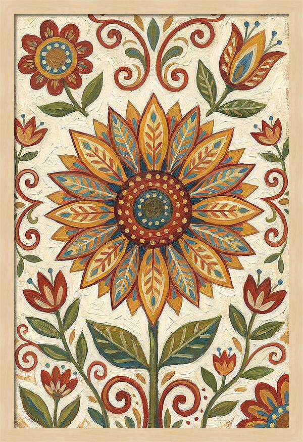 Sunflower Folk Art