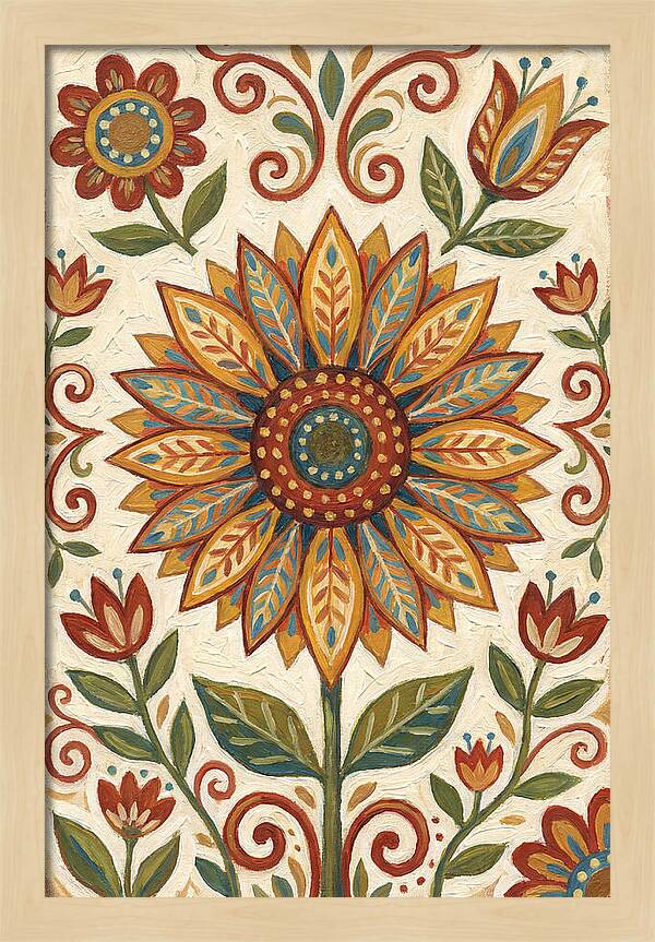 Sunflower Folk Art