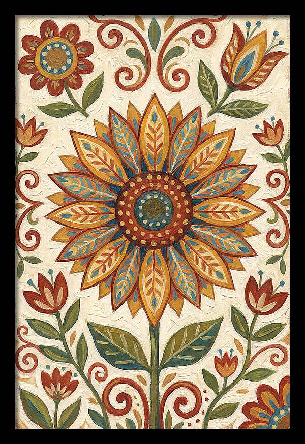Sunflower Folk Art