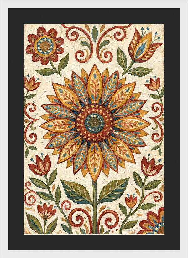 Sunflower Folk Art