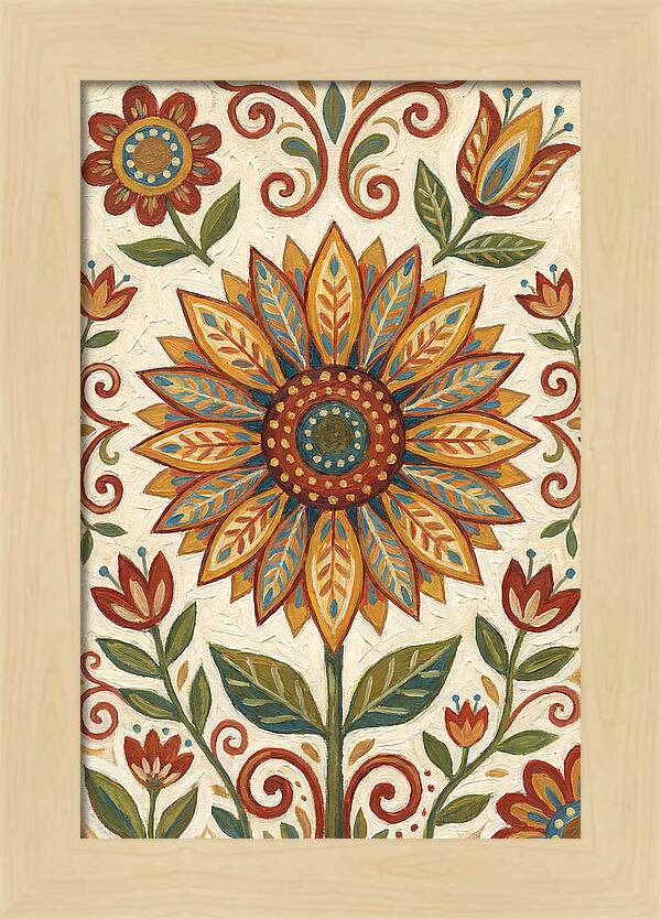Sunflower Folk Art