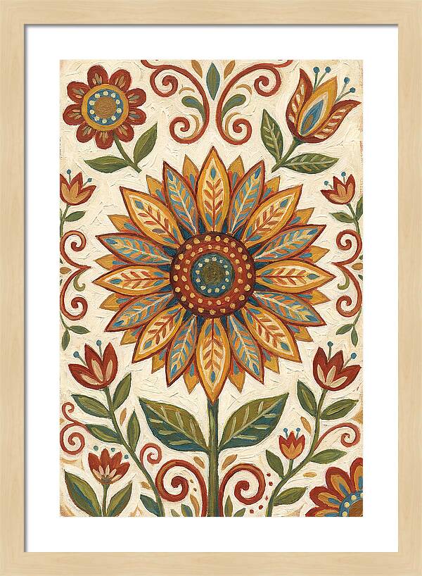 Sunflower Folk Art