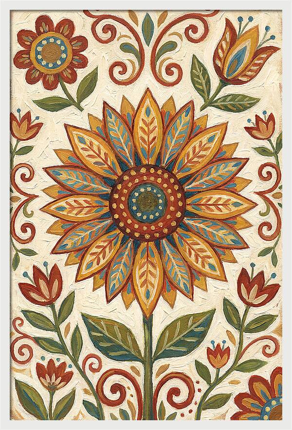 Sunflower Folk Art