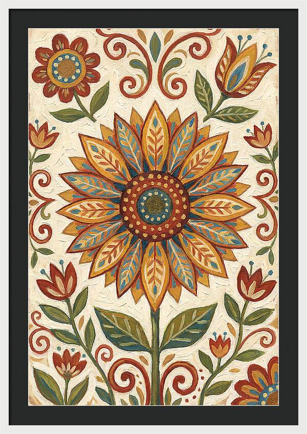 Sunflower Folk Art