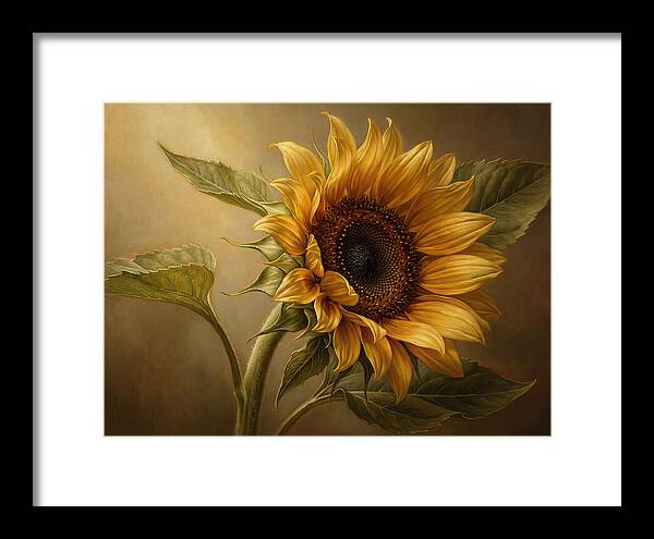 Sunflower In Radiant Light