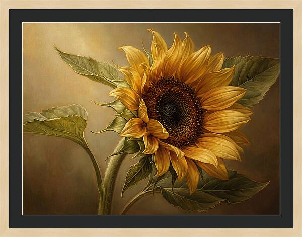 Sunflower In Radiant Light