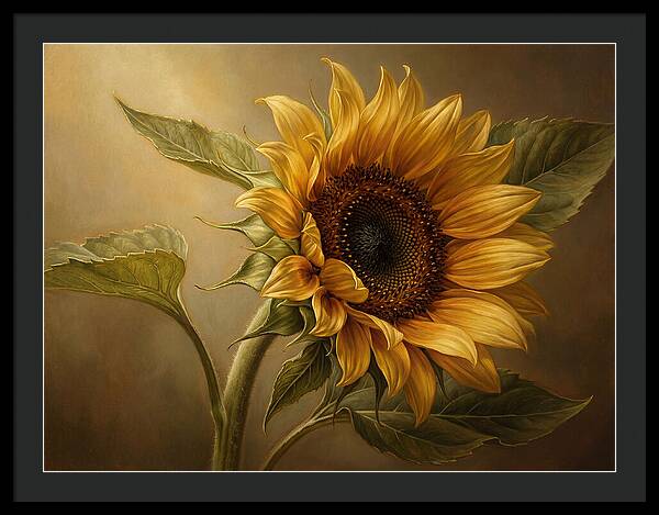 Sunflower In Radiant Light
