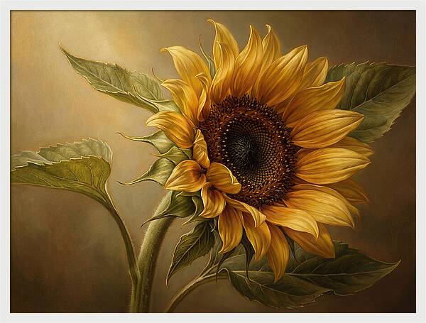 Sunflower In Radiant Light
