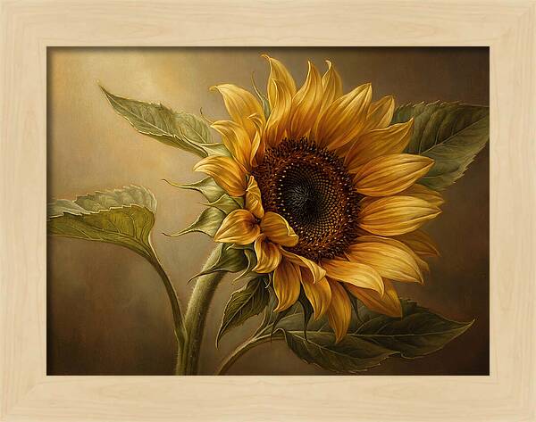 Sunflower In Radiant Light