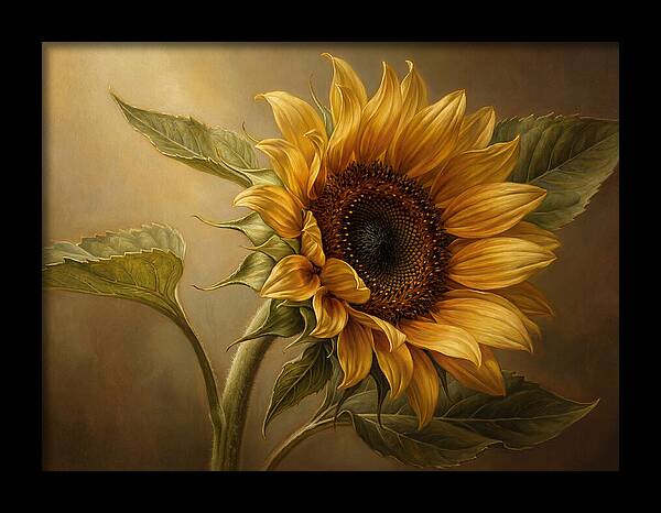 Sunflower In Radiant Light