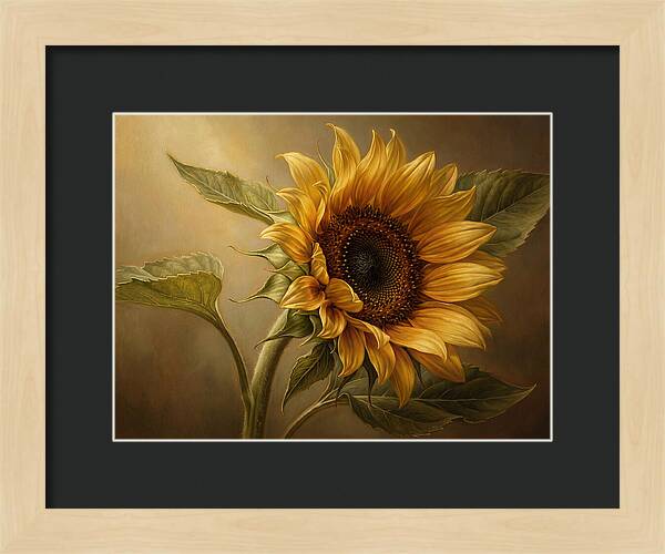 Sunflower In Radiant Light