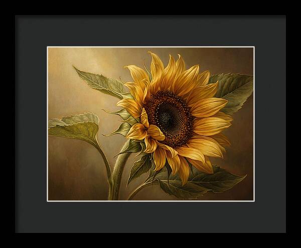 Sunflower In Radiant Light