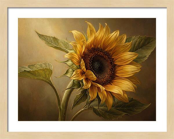 Sunflower In Radiant Light