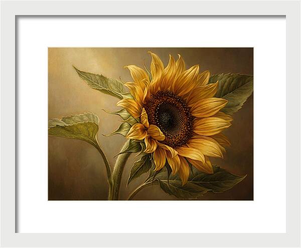 Sunflower In Radiant Light