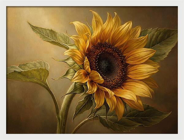 Sunflower In Radiant Light
