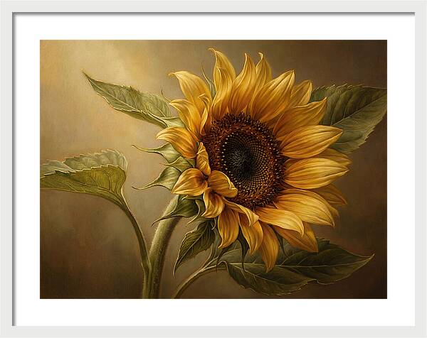 Sunflower In Radiant Light