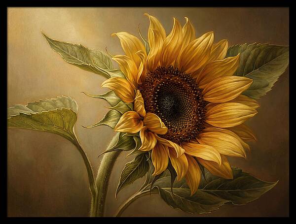 Sunflower In Radiant Light